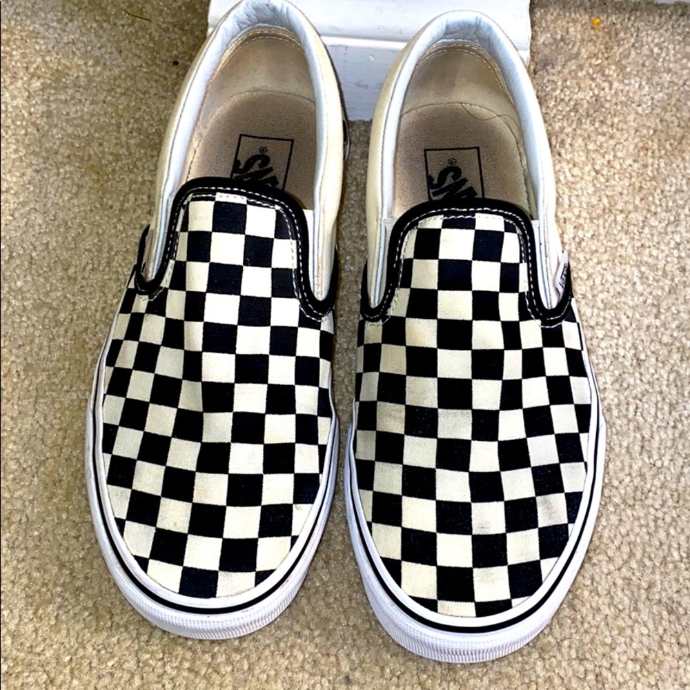 Checkered slip on VANS